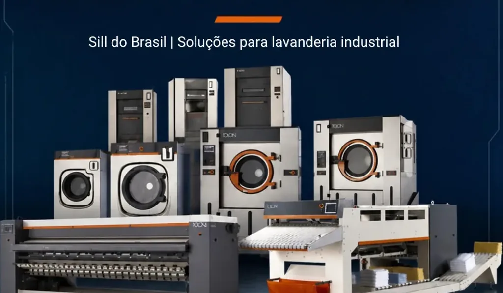 Linha de lavadoras extratoras, secadoras e calandras industriais Tolon